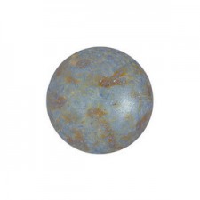 Les perles par Puca® Cabochon 14 mm - Opaque blue/green spotted 02010/65325